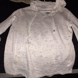 A white and black sweater